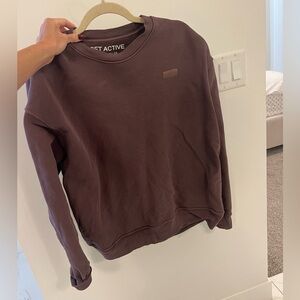 Set active large pullover sweatshirt